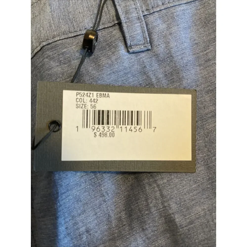 NWT: John Varvatos Blue Hemp Blend Lightweight Pants